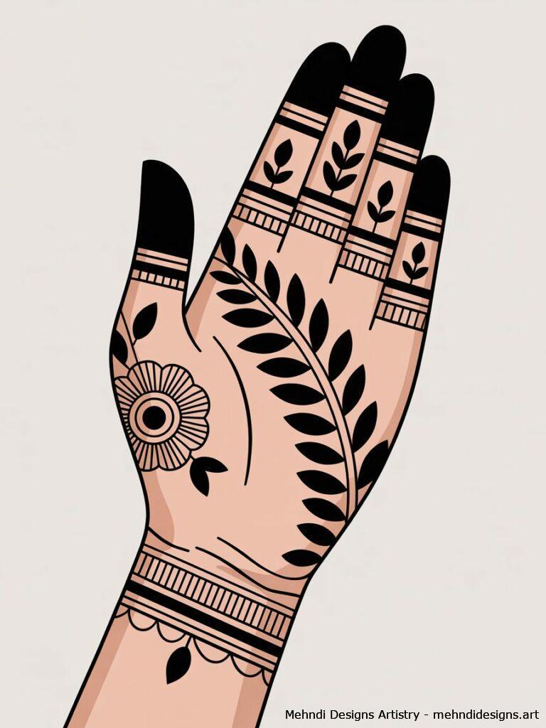 Minimalist palm art 4
