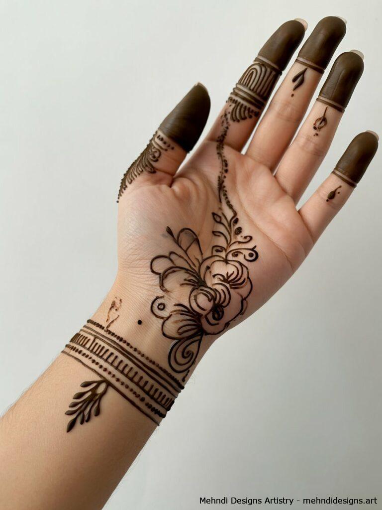 Minimalistic Mehndi 1