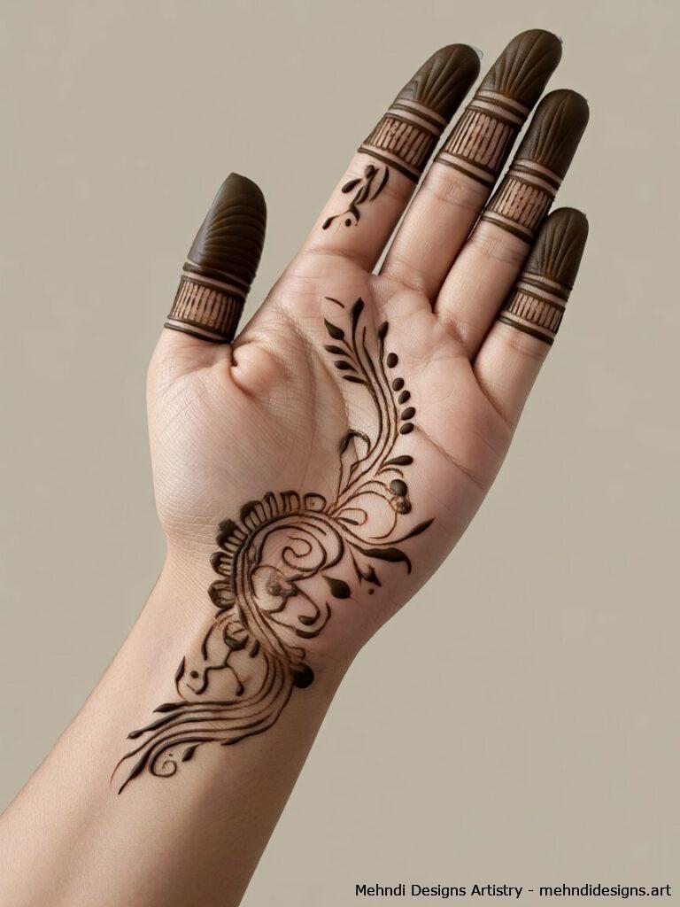 Minimalistic Mehndi 2