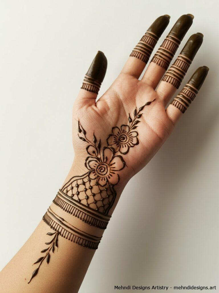 Minimalistic Teej Mehndi 2