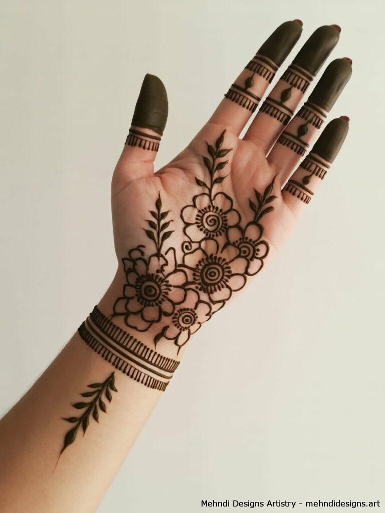 Minimalistic Teej Mehndi 4