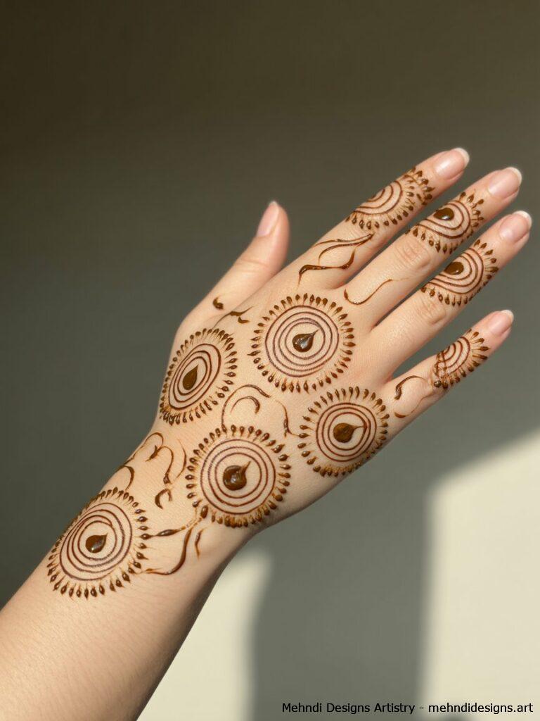 Peacock Inspired Circles 1
