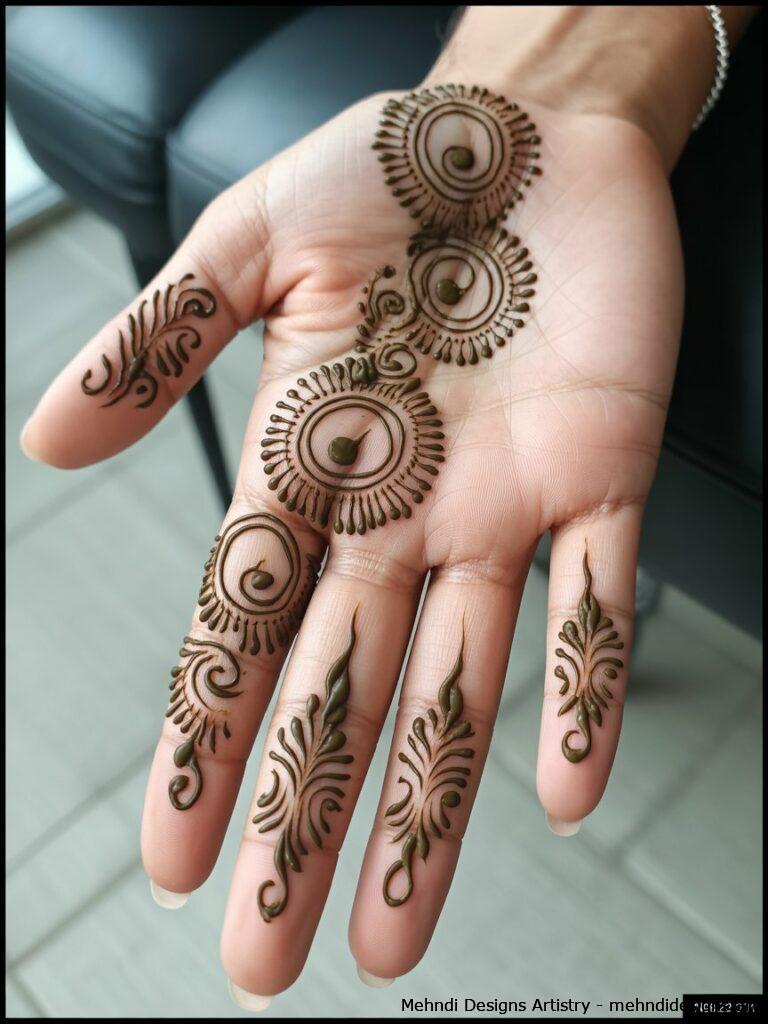 Peacock Inspired Circles 4