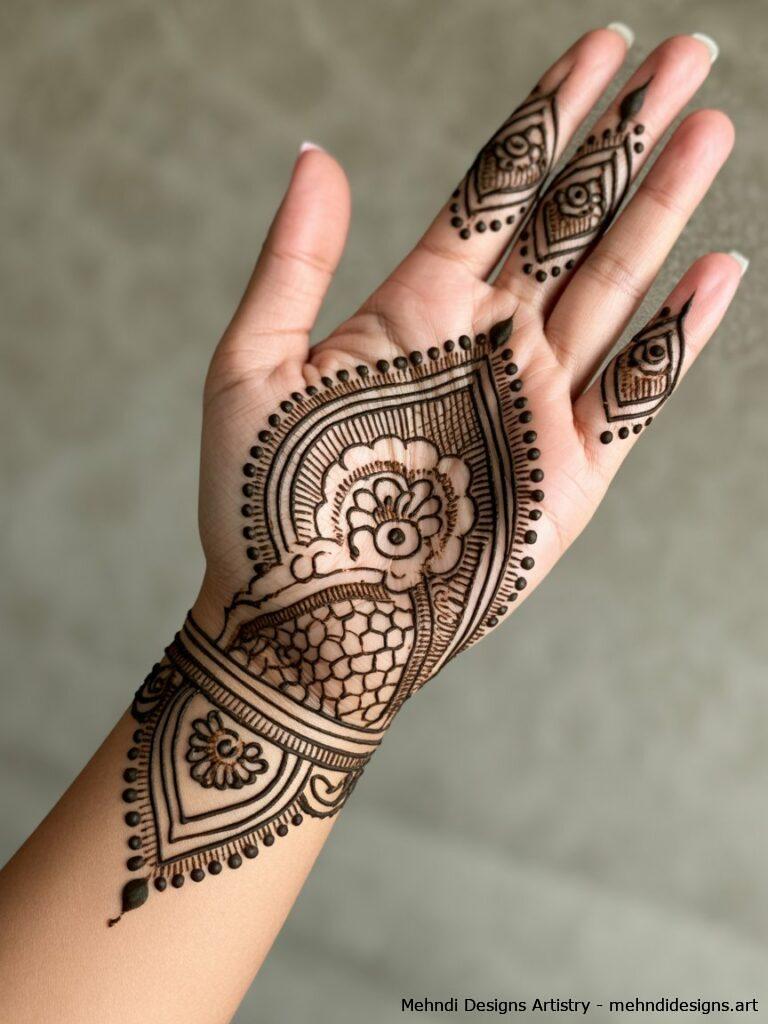 Rangoli Inspired Mehndi 3