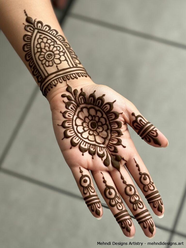 Rangoli Inspired Mehndi 4