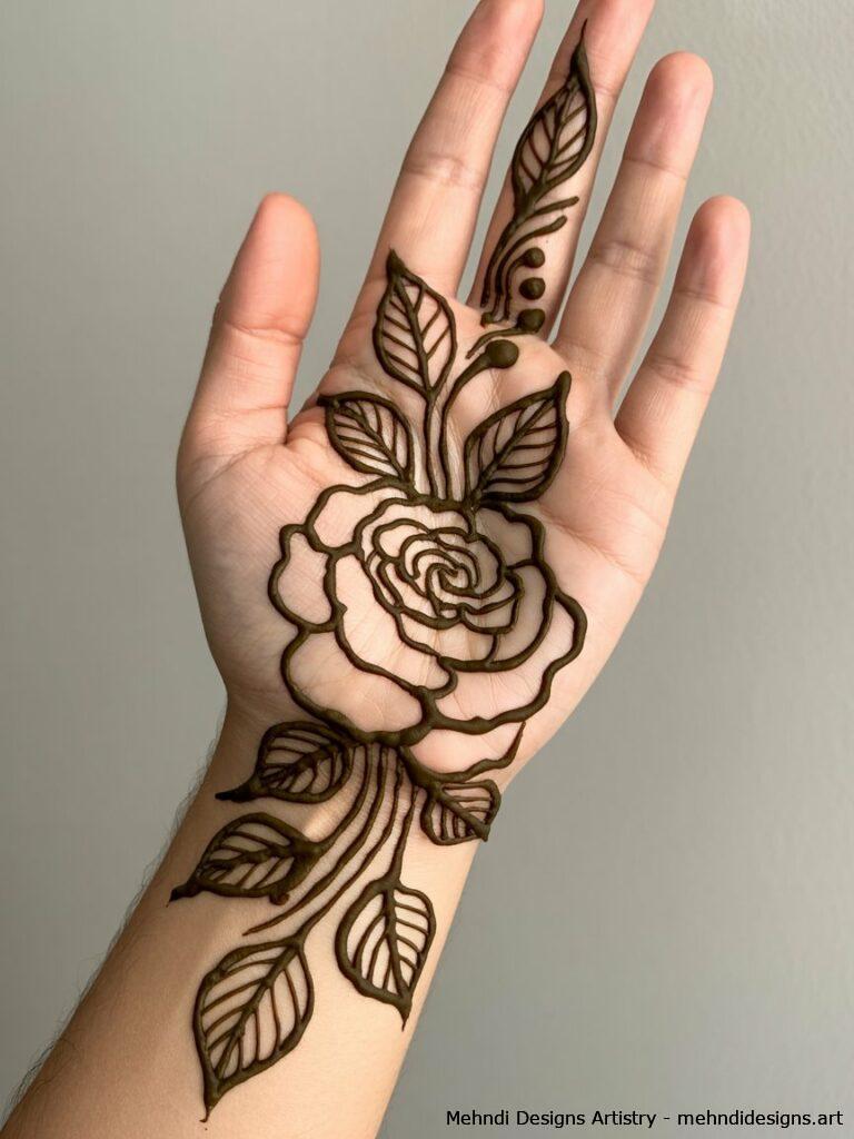 Rose and leaf combination 3