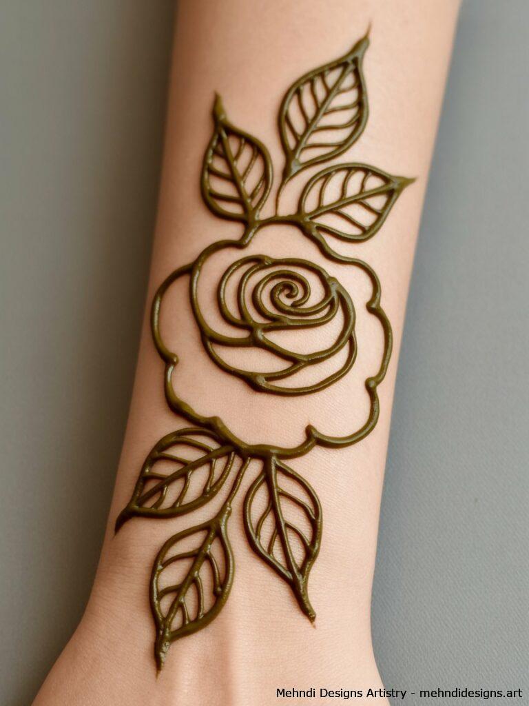 Rose and leaf combination 4