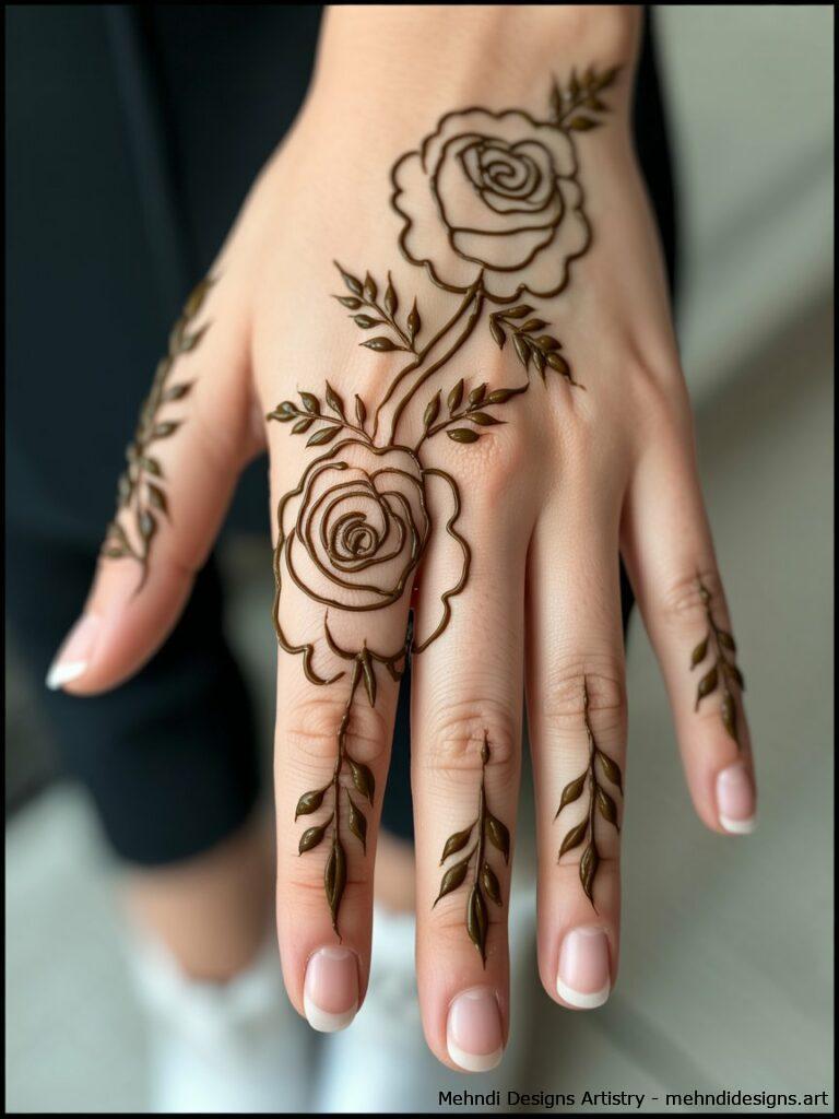 Rose and paisley blend 1