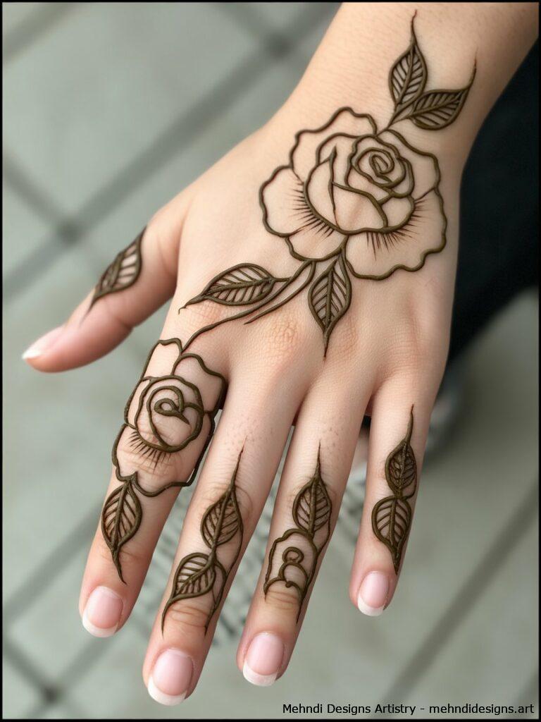 Rose and paisley blend 4