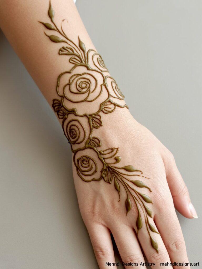 Rose filled bracelet style 3