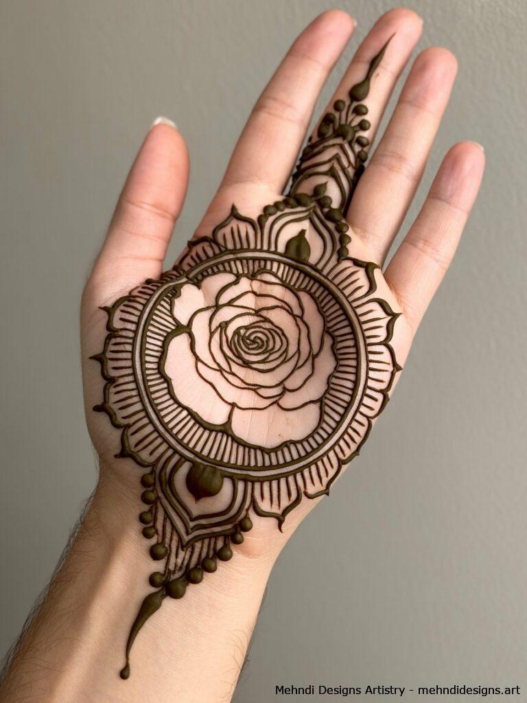 Rose within mandala 1