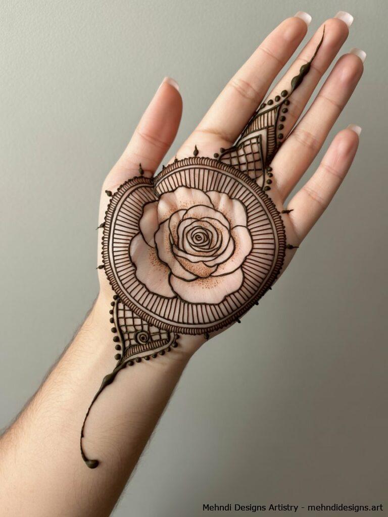 Rose within mandala 2