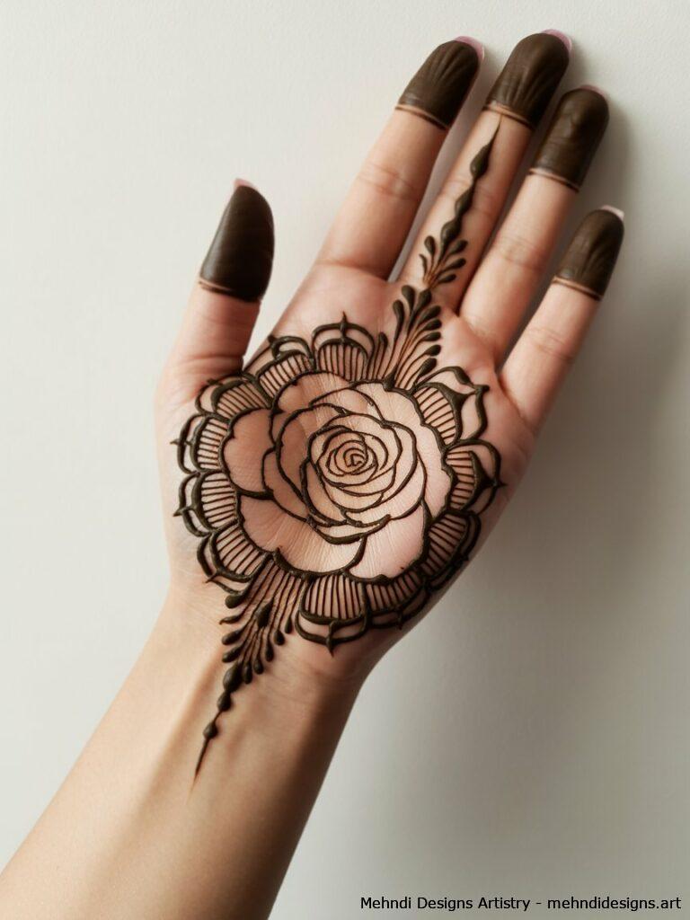 Rose within mandala 3