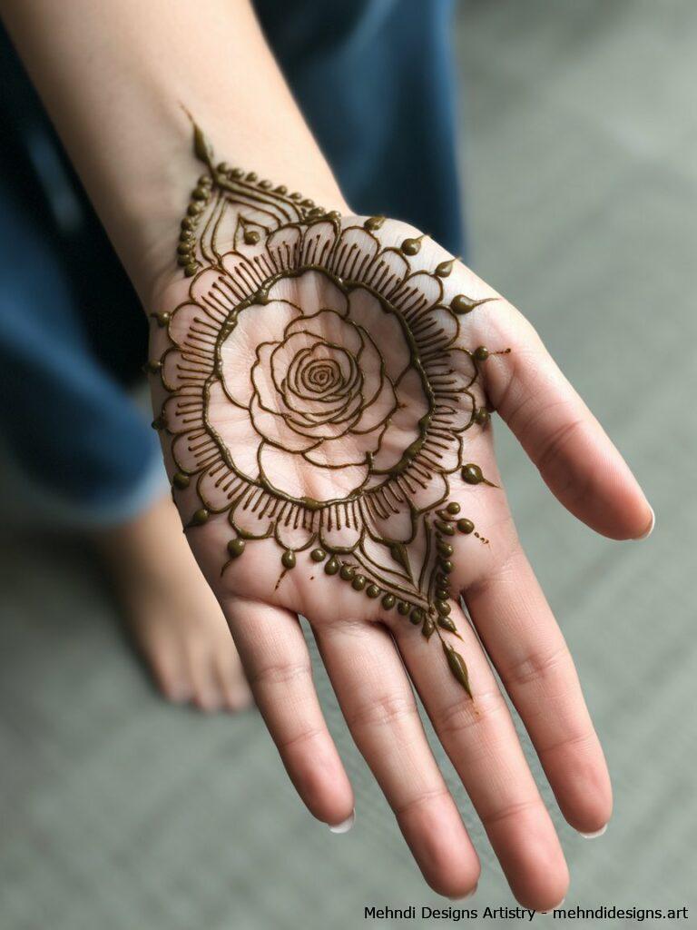 Rose within mandala 4