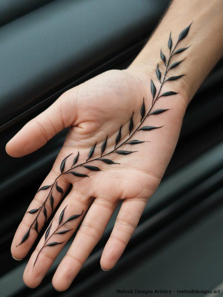 Simple leafy sprigs 1