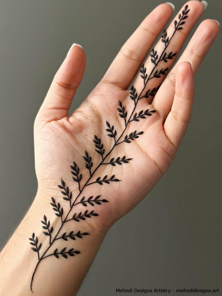 Simple leafy sprigs 4