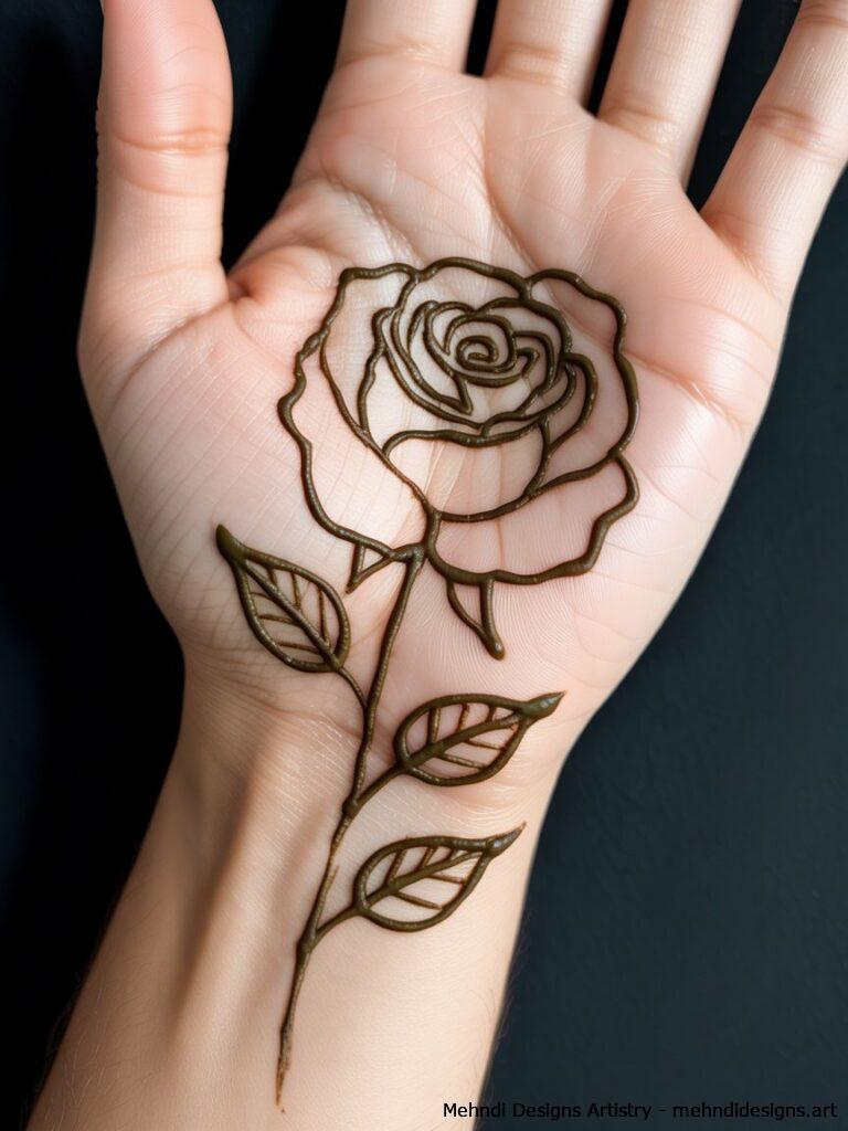 Single rose design 1