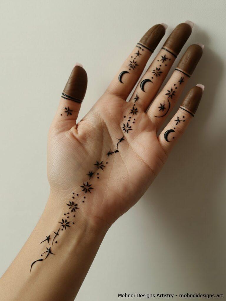 Star and moon motifs 3