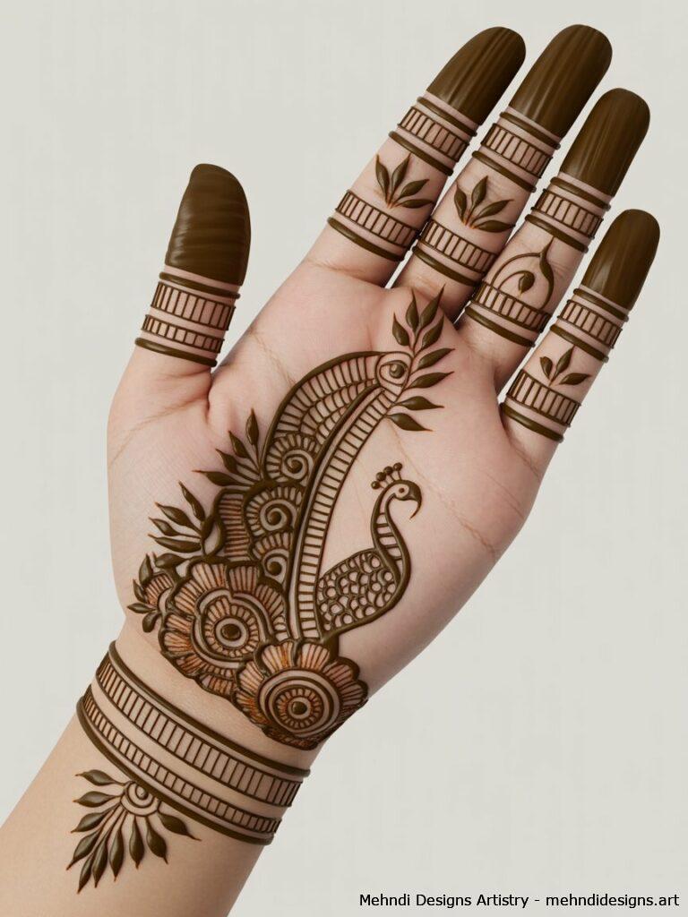 Symbolic elements in traditional mehndi 2