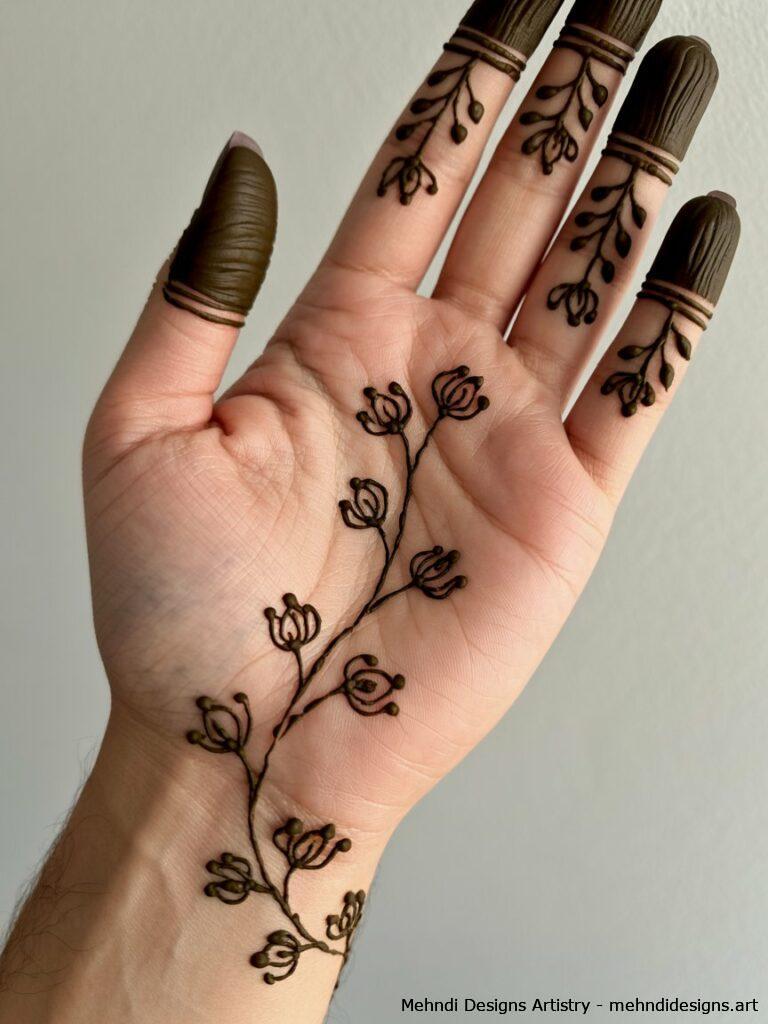 Tiny floral buds 4