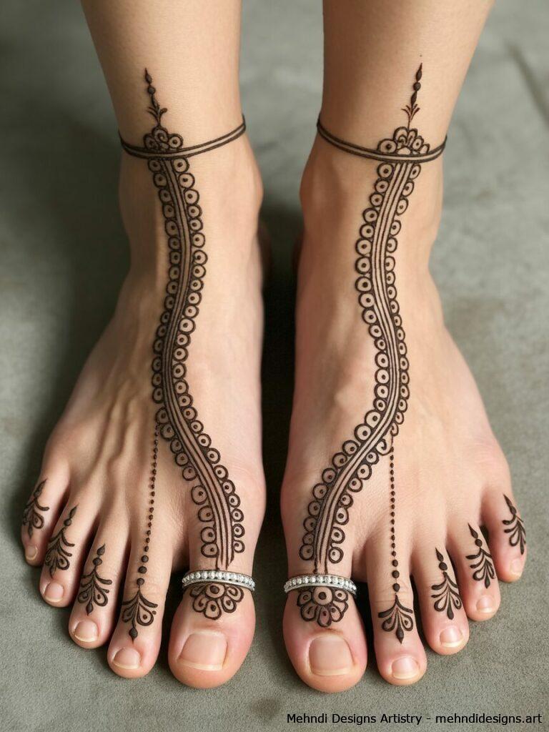 Toe ring and anklet illusions 3