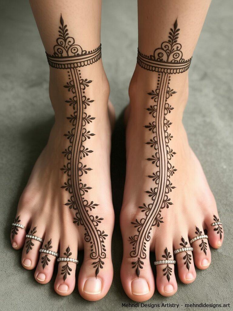 Toe ring and anklet illusions 4