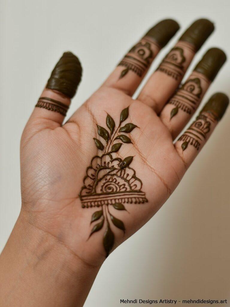 Traditional Indian mehndi art 2