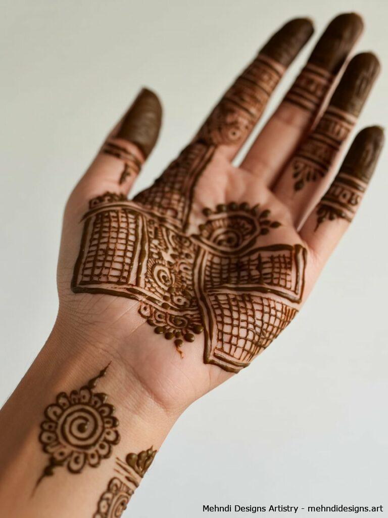 Traditional Indian mehndi art 4