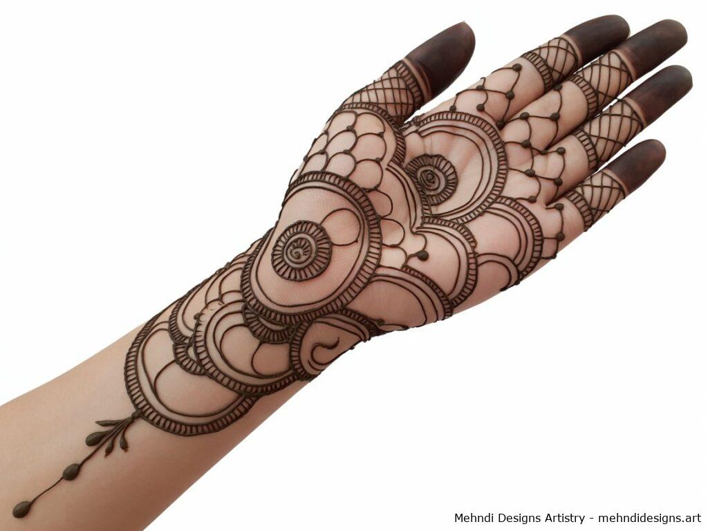 circle mehndi design