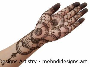 circle mehndi design