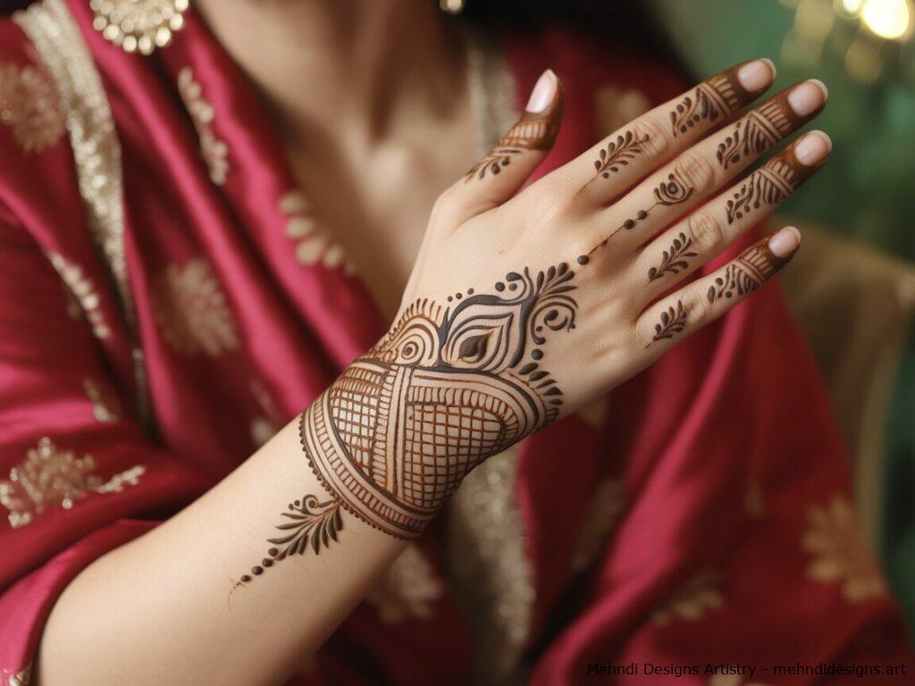 easy mehndi design for karva chauth
