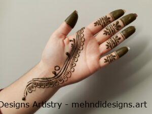 easy mehndi designs for hands
