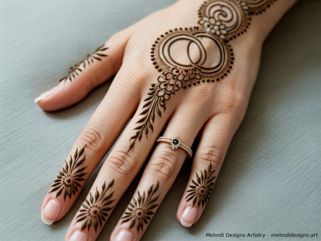 engagement mehndi designs