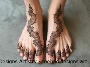 feet mehndi design