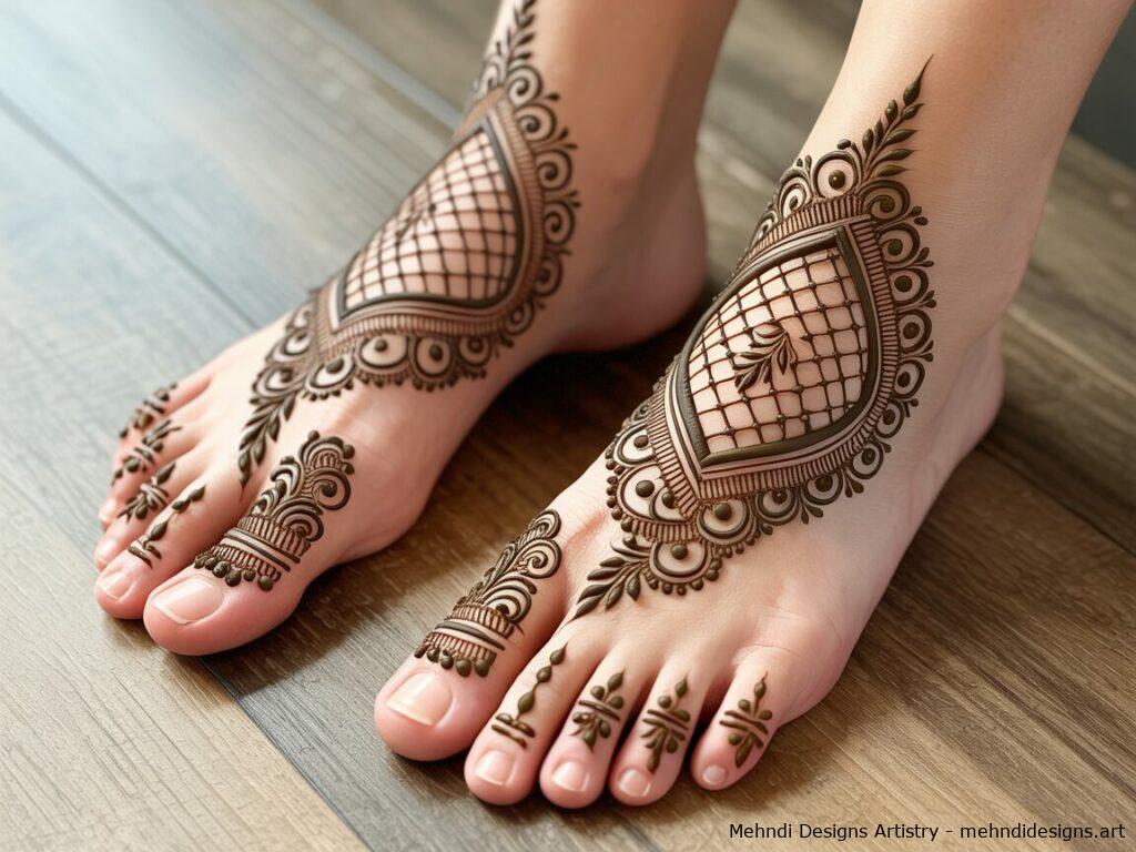 foot mehndi design