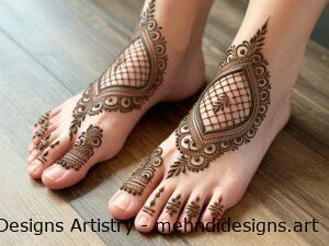 foot mehndi design