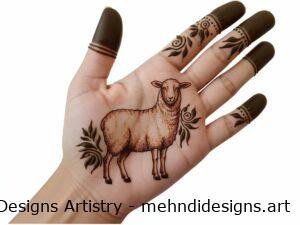 sheep mehndi design