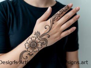 simple arabic mehndi design