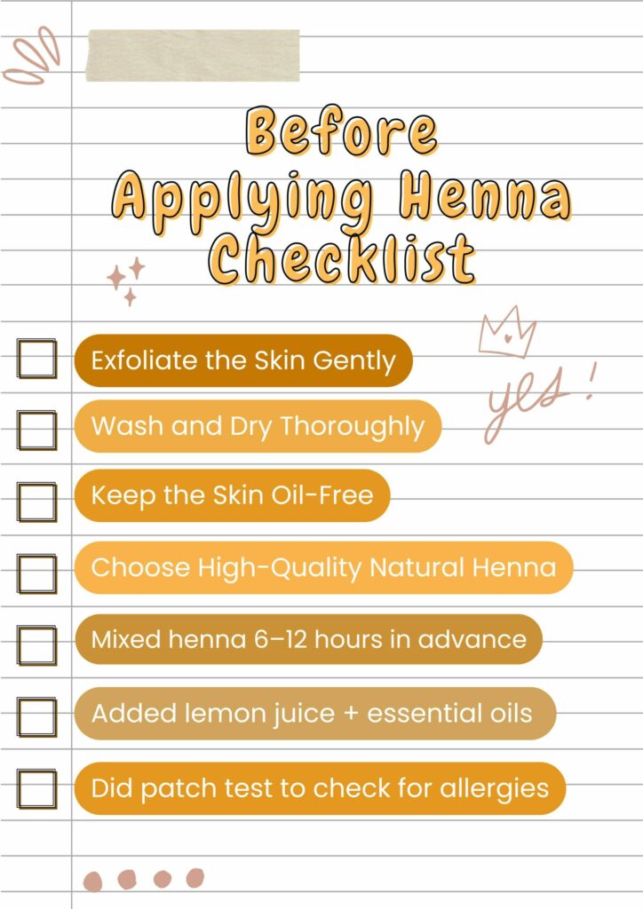 Before Applying Henna: Best Steps That Make All the Difference