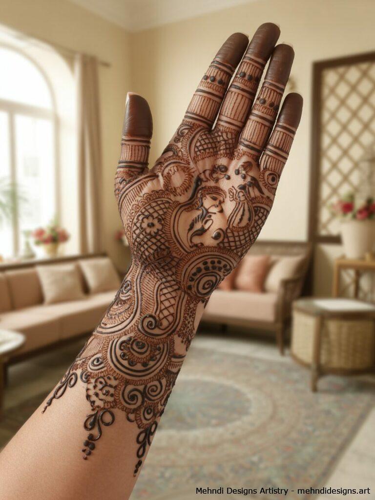 Bridal Full Hand Mehndi 2