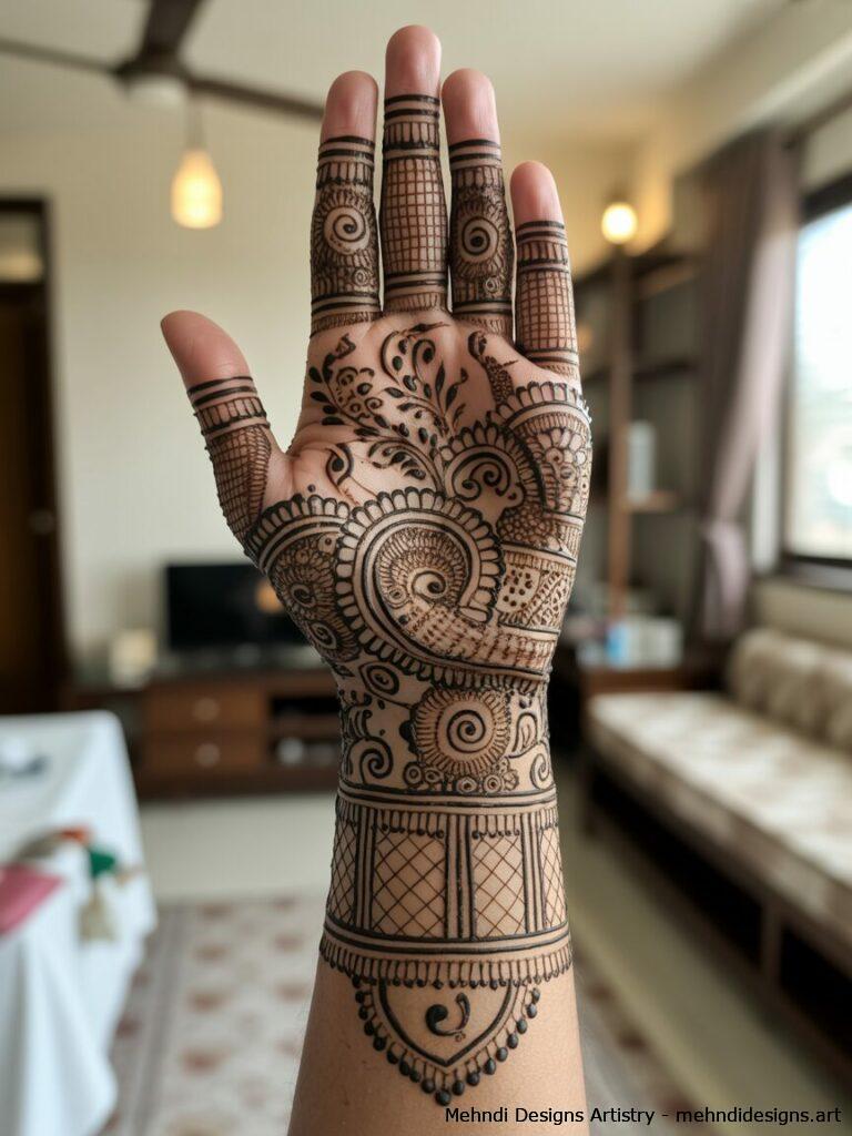 Bridal Full Hand Mehndi 4
