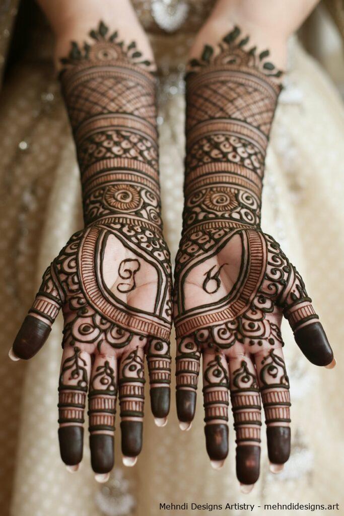 Bridal Mehndi with Personalized Details 1