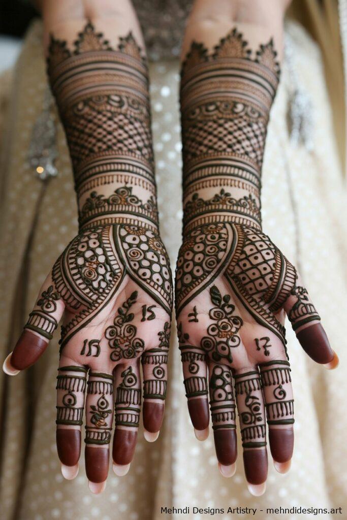 Bridal Mehndi with Personalized Details 2