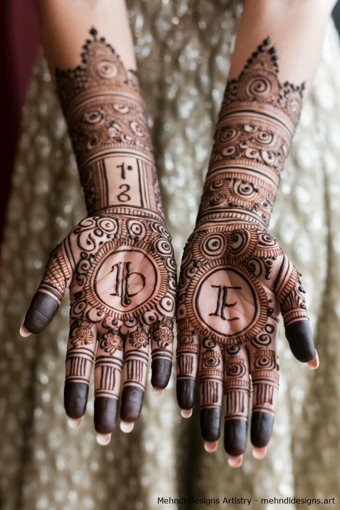 Bridal Mehndi with Personalized Details 3