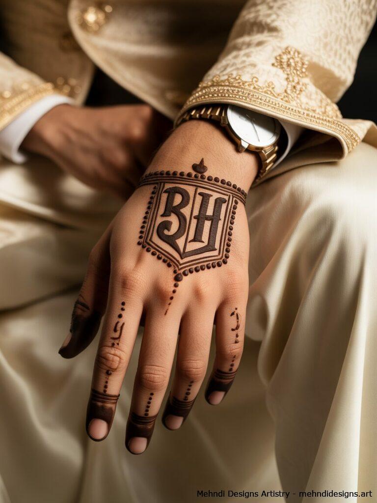 Couple initials and dates 1