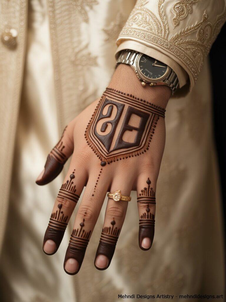 Couple initials and dates 2