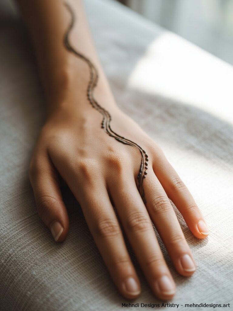 Delicate curved lines 3