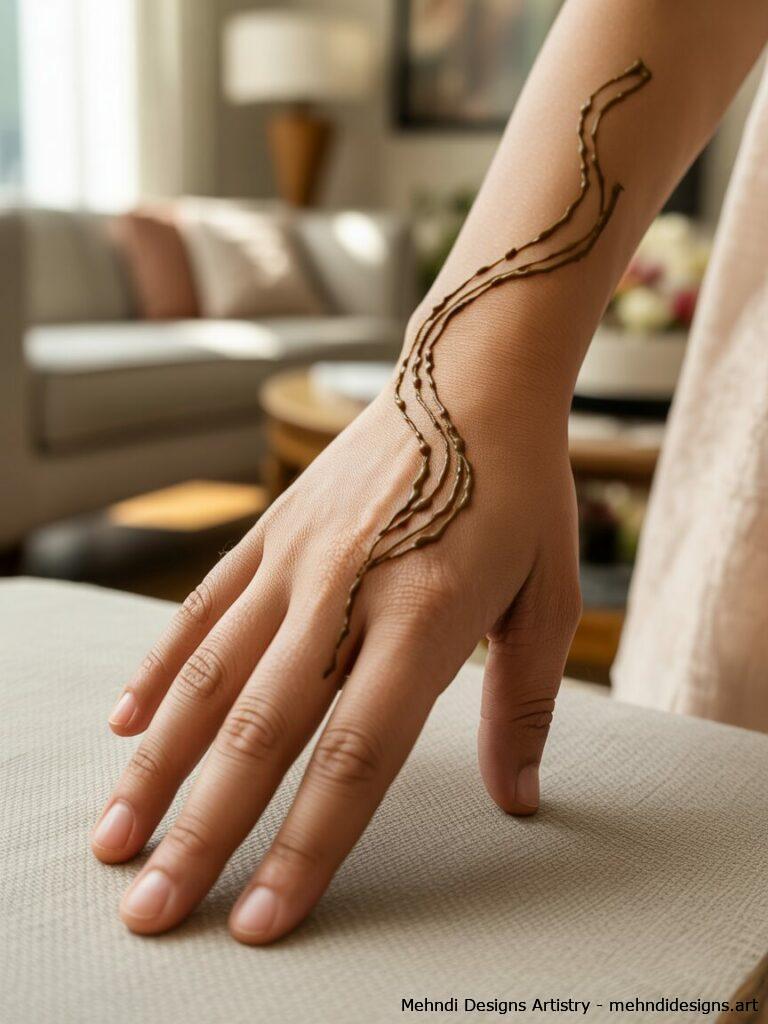 Delicate curved lines 4
