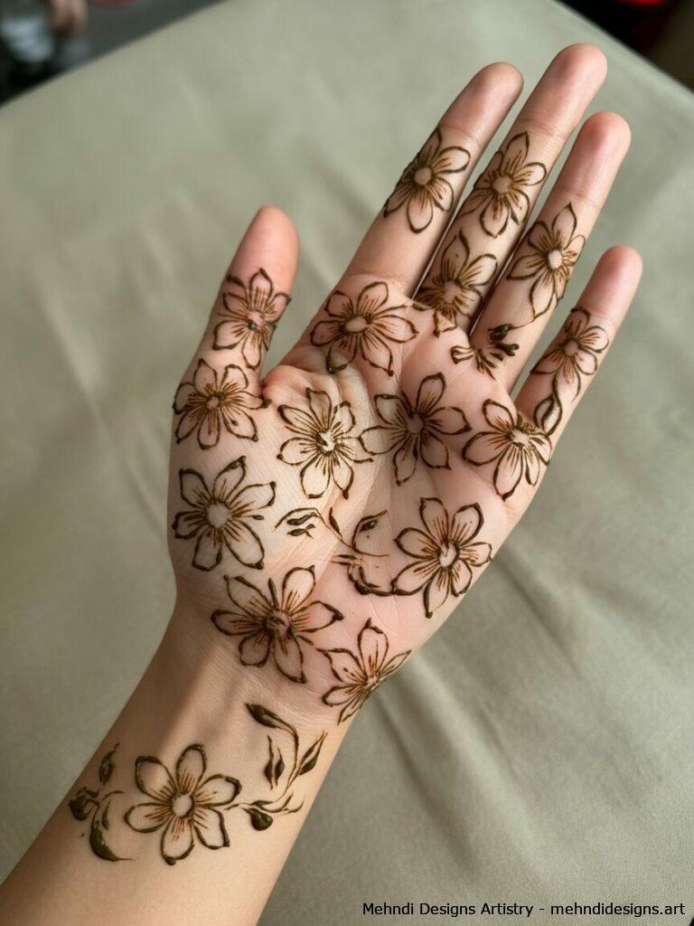 Delicate floral coverage 1