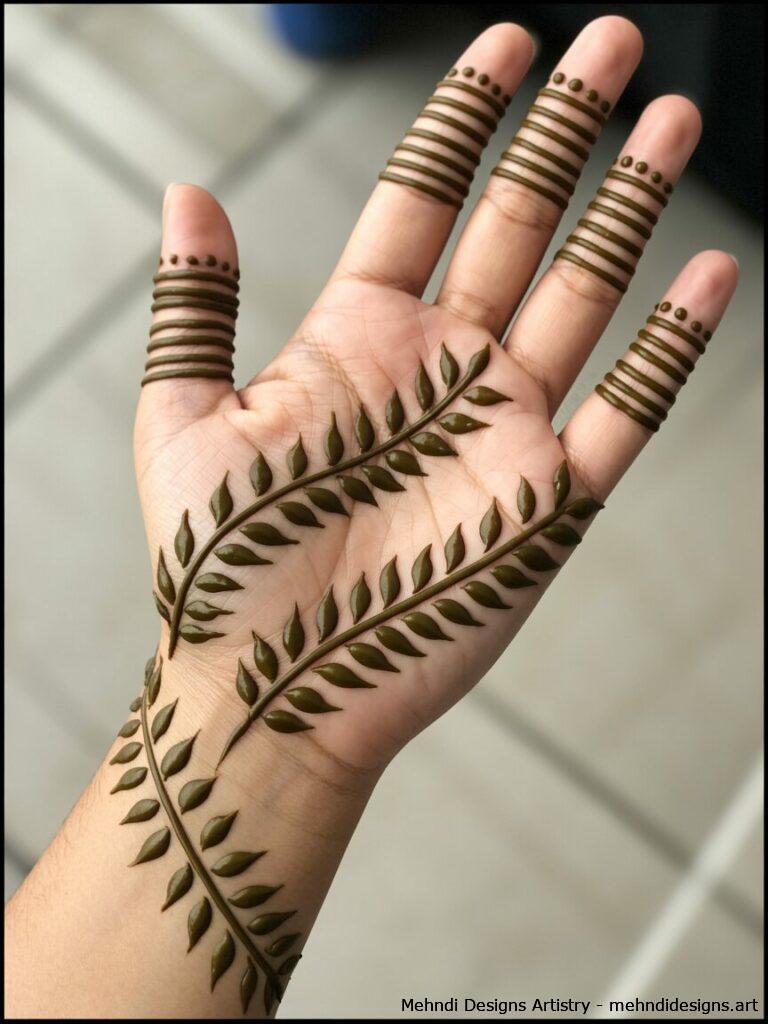 Diagonal Leafy Strips 1